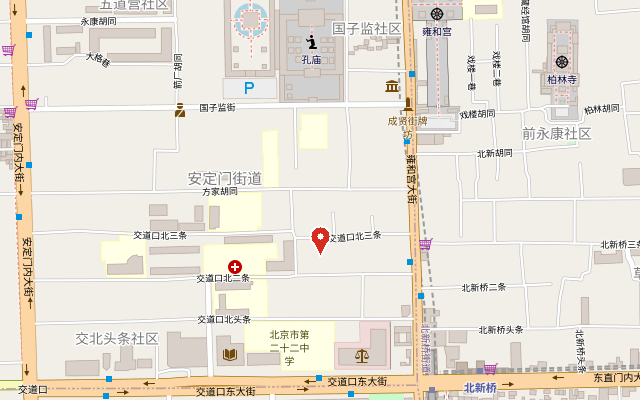 Mapa da região do hotel